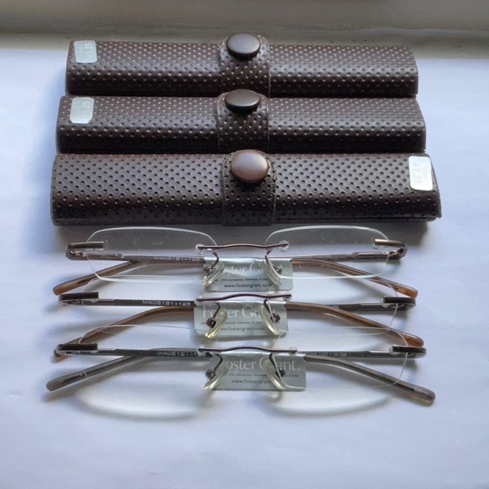 🔴 New Foster Grant Reading Glasses +1.25